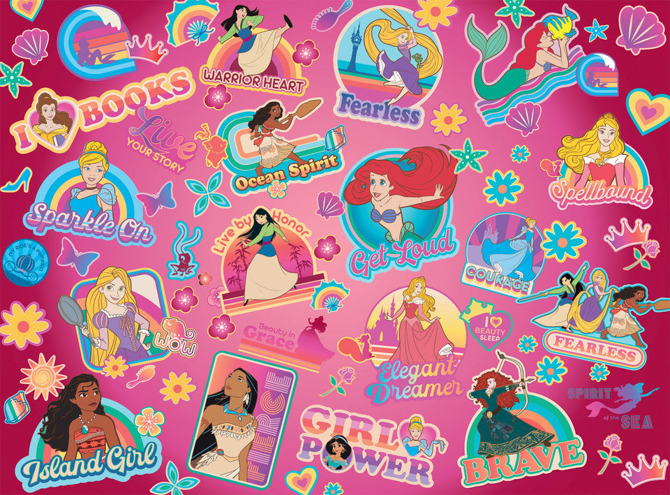 Disney - Collage d'autocollants Princess (1000pcs)
