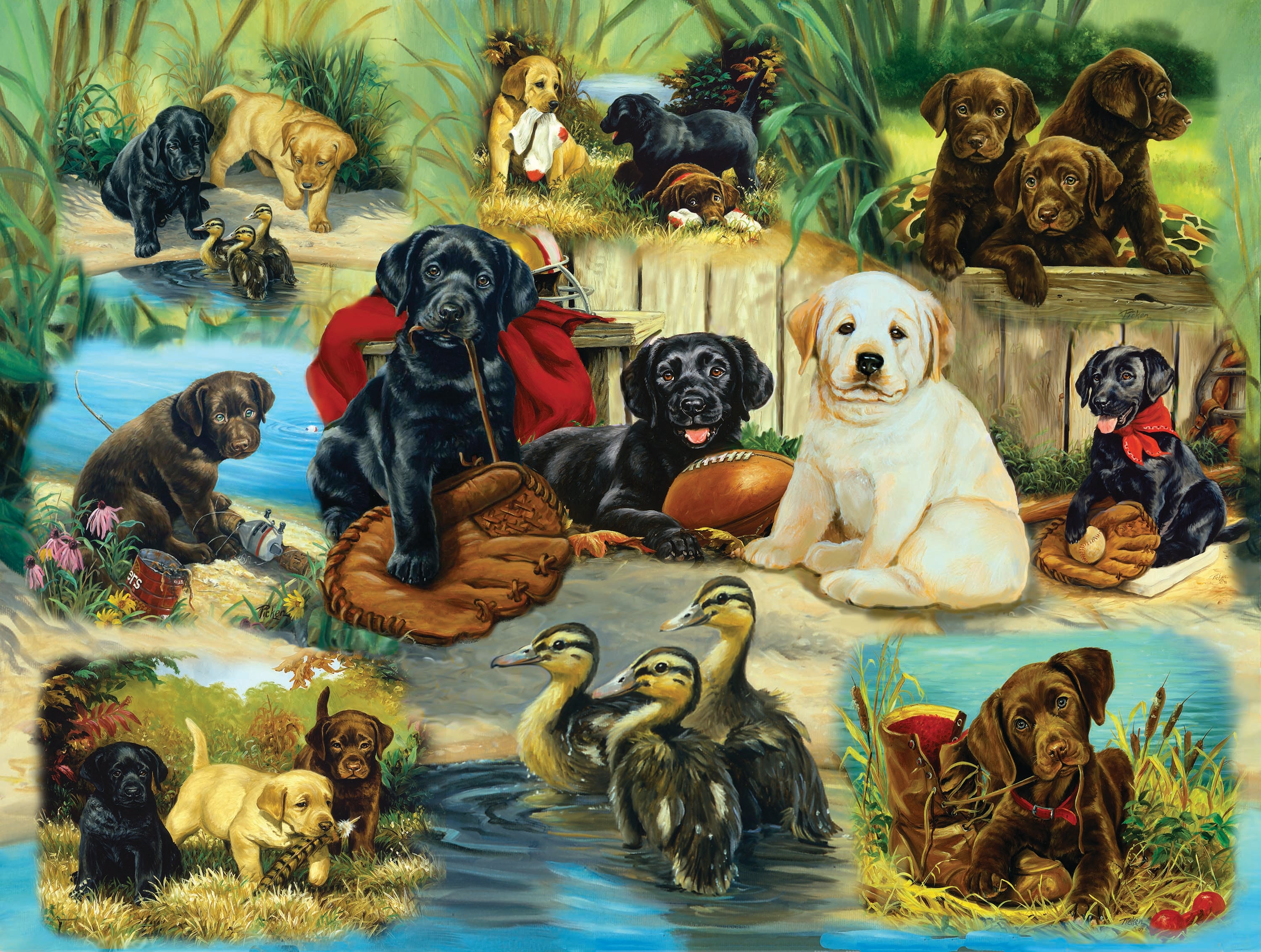 Linda Picken Collection - Labrador Puppy Fun (300pcs)