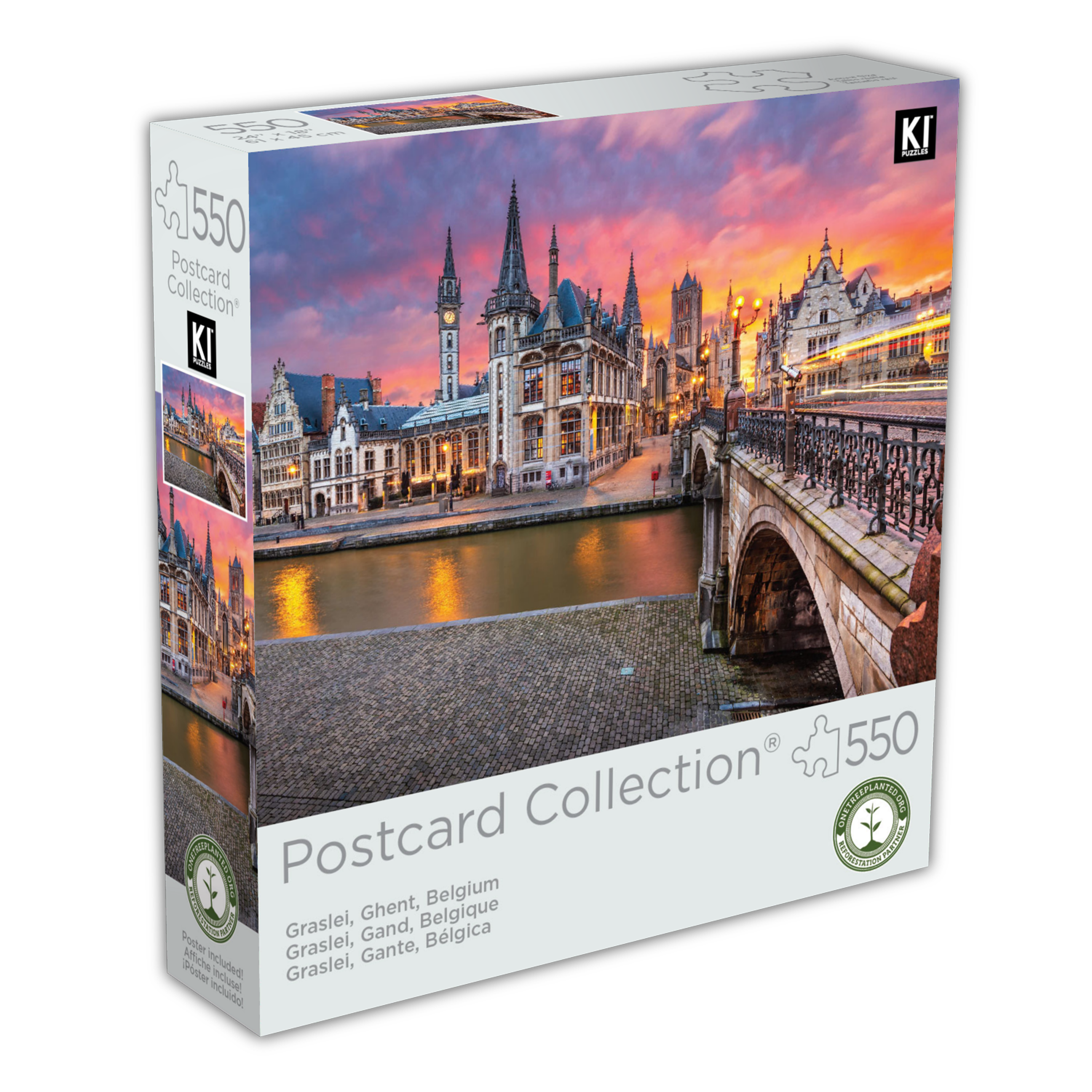 Postcard Collection -  Graslei, Ghent, Belgium  (550pcs)