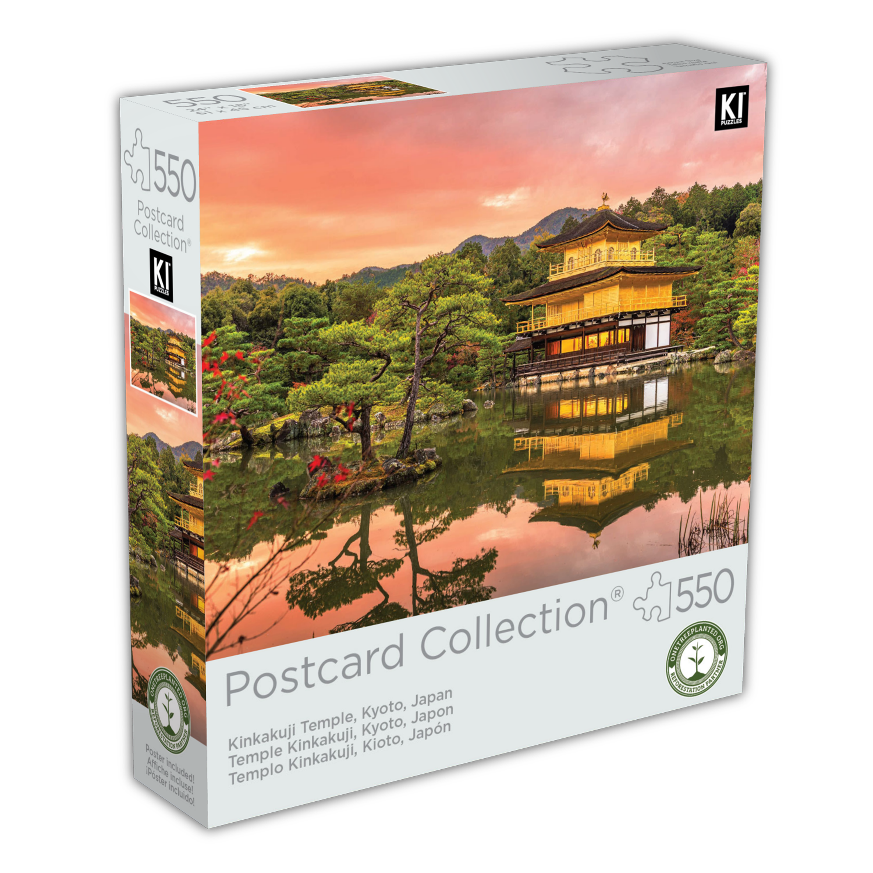 Postcard Collection -  Kinkakuji Temple, Kyoto, Japan  (550pcs)