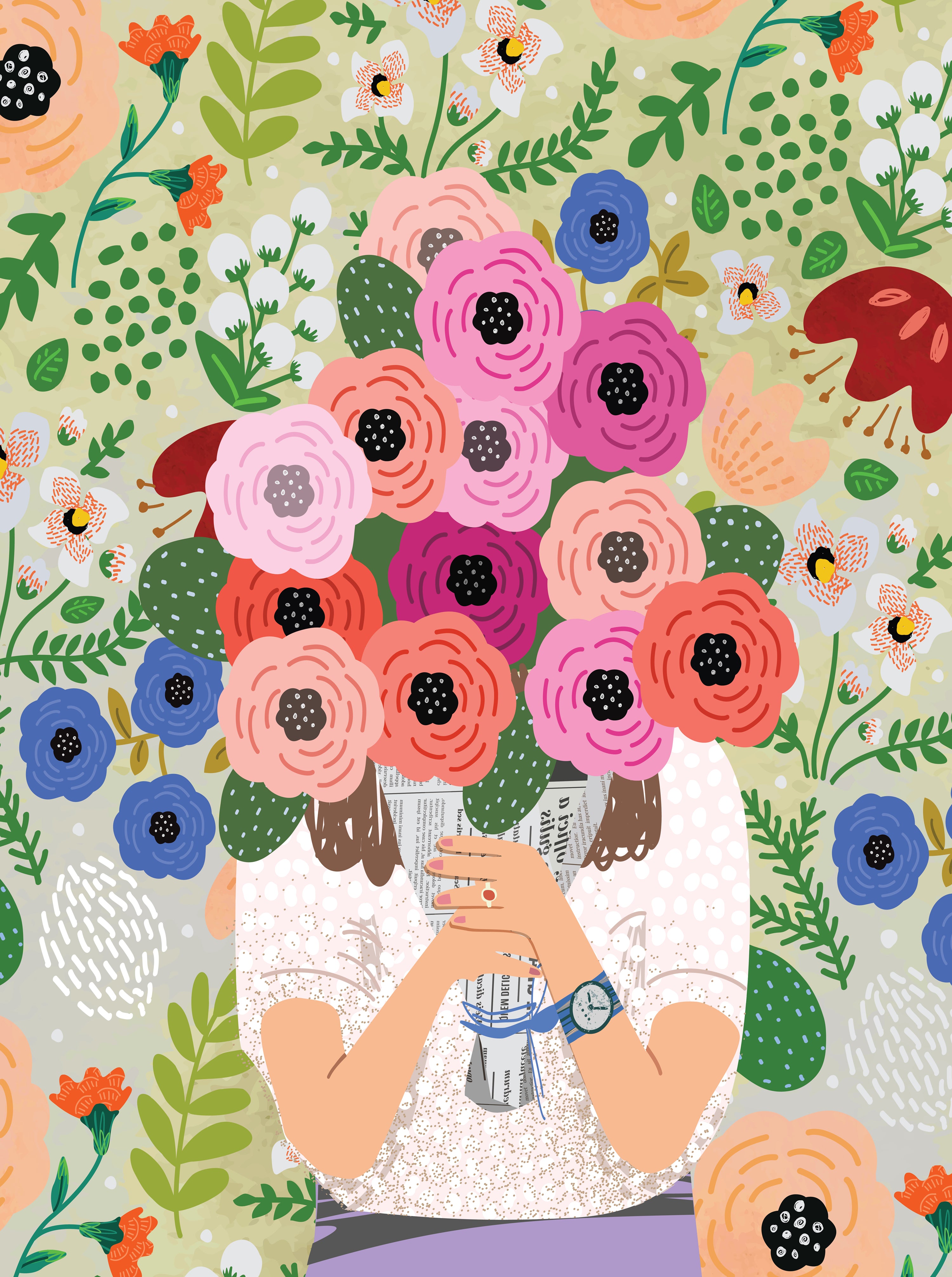 Pacifique esprit - Bouquet de roses (1000pcs)
