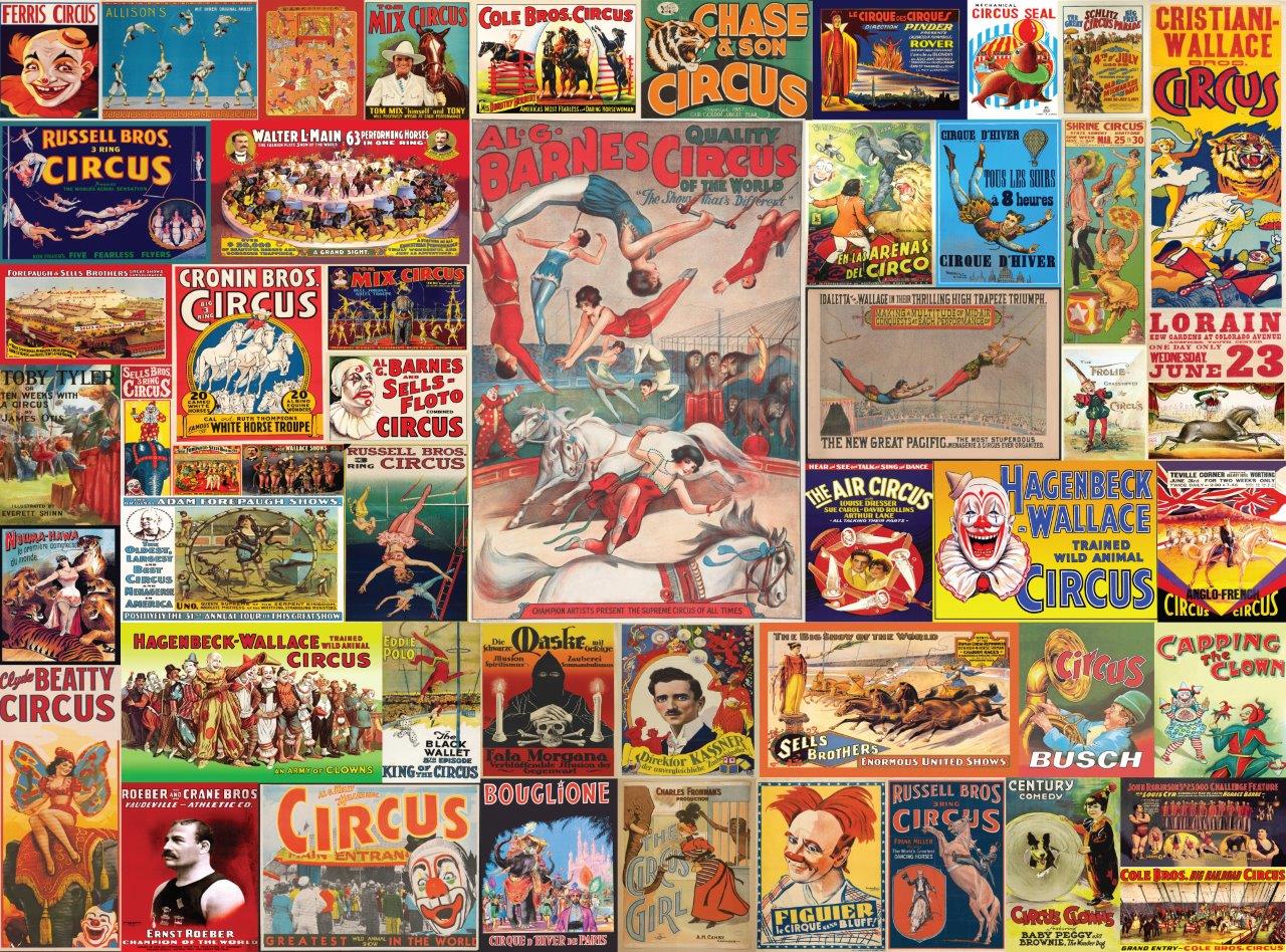 Vintage Posters Collection - Circus is Back in Town (1000pcs)