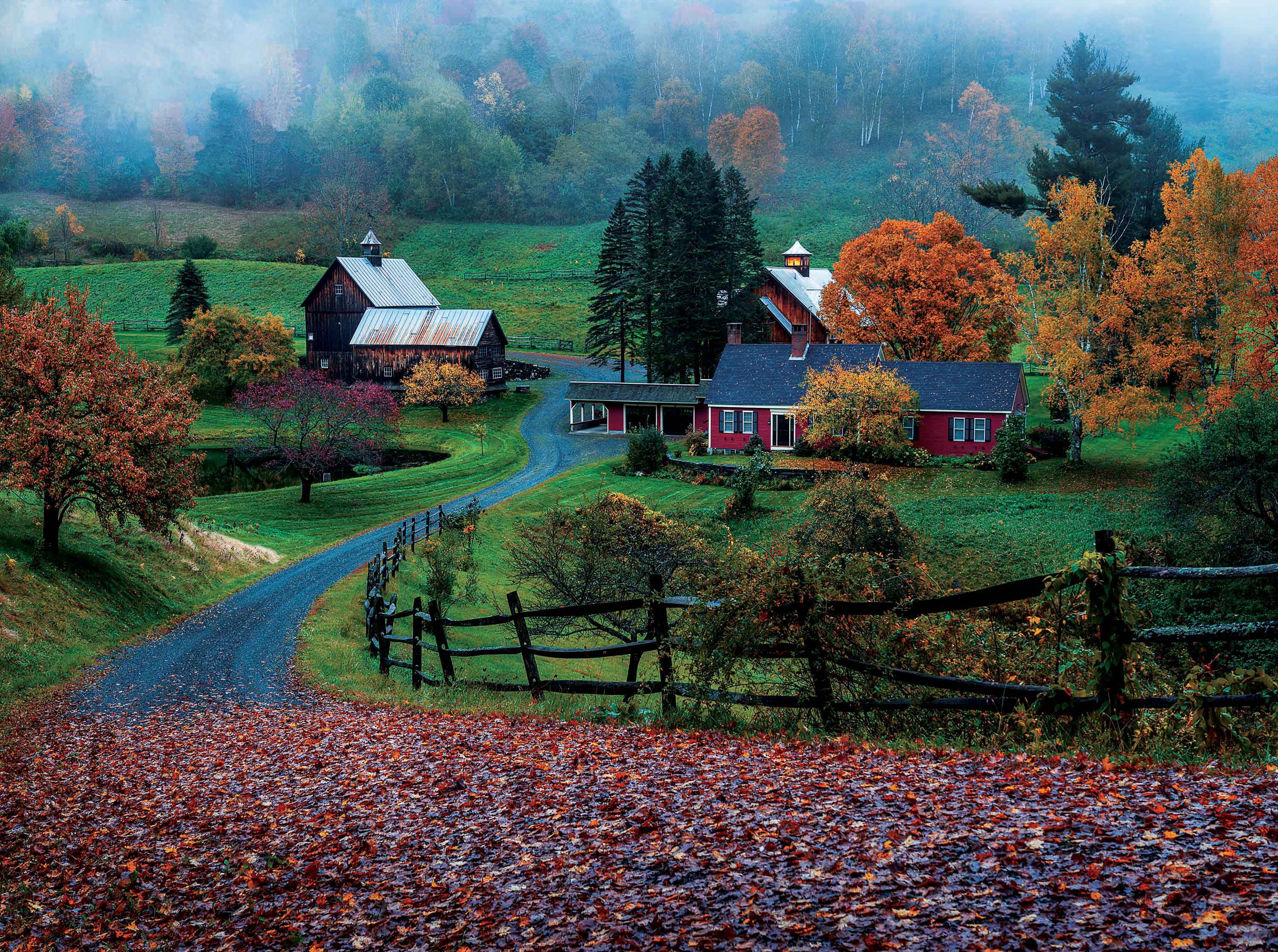Collection PFG Country - Farmstead emblématique, Sleepy Hollow (750pcs) (utilisation / utilisée - puzzles pour de bon)