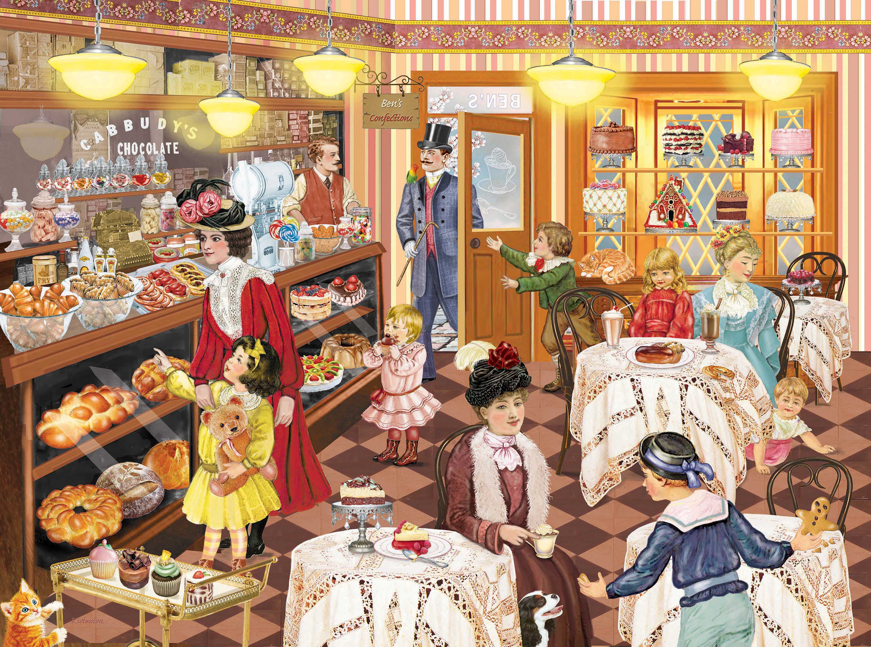 PFG Country Collection - Ben's Confectionery, Rosiland Salomon (750pcs) (utilisation / utilisée - puzzles pour de bon)