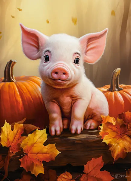 Piglet d'automne mignon (300pcs)