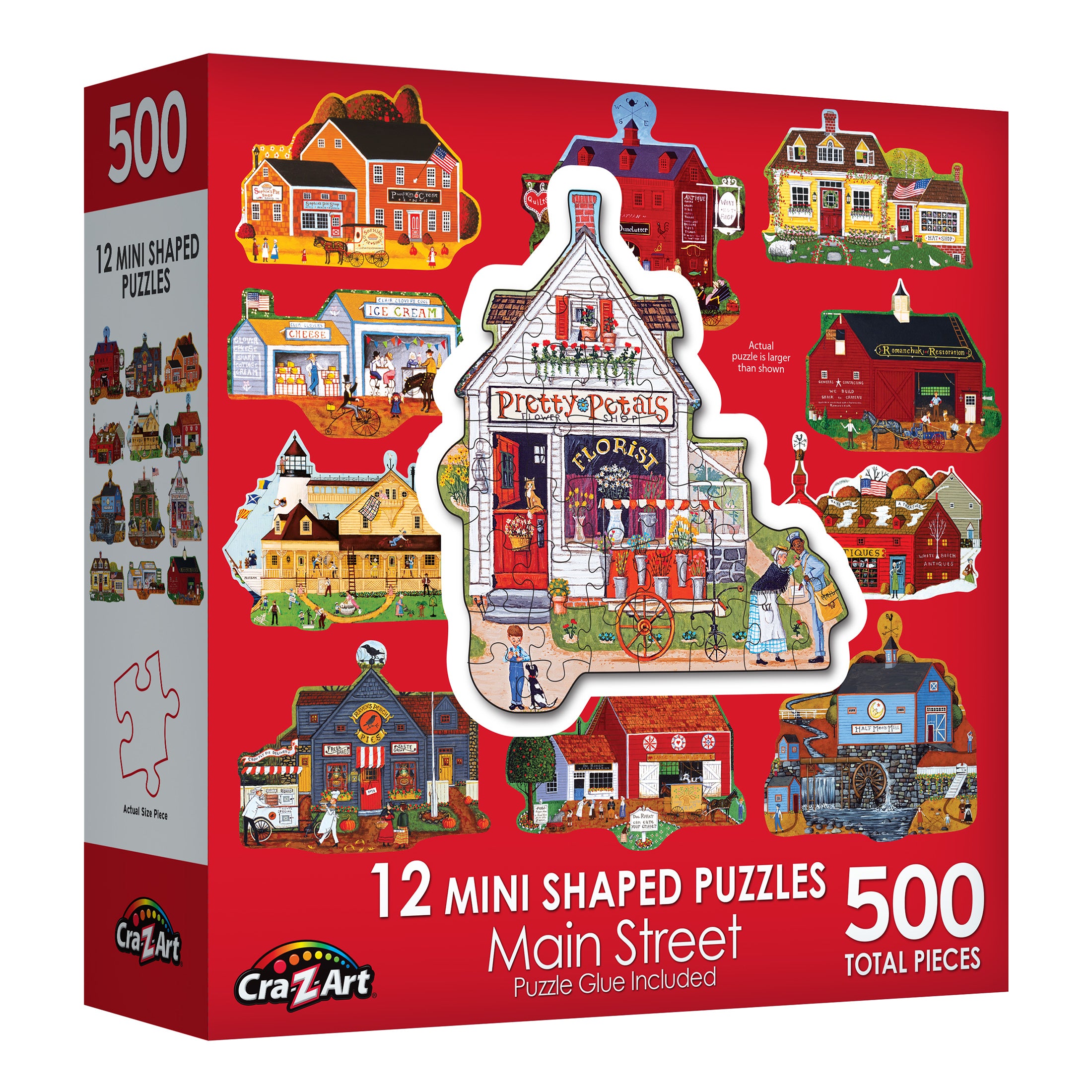 Mini Shaped - 12 Main Street Puzzles