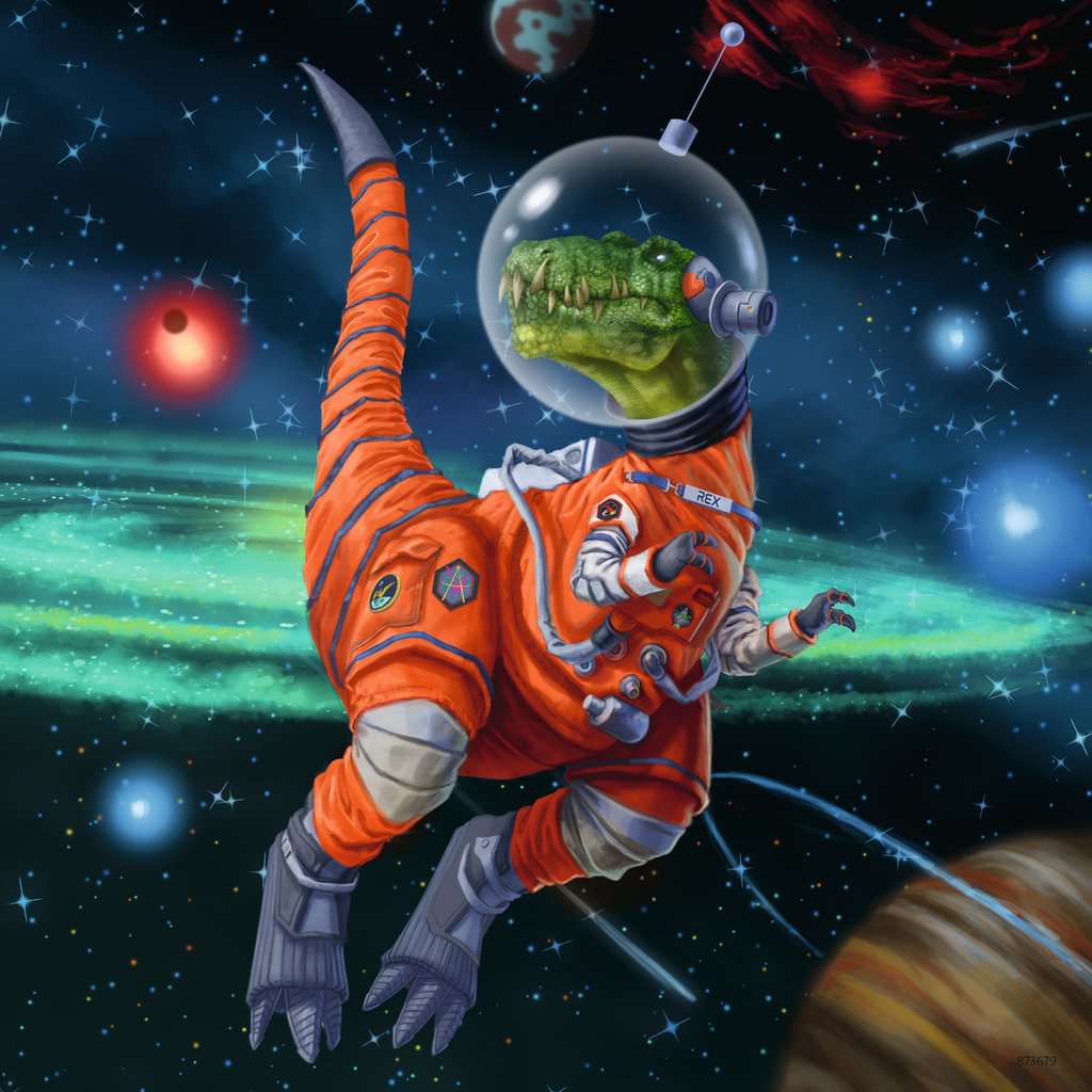 Dinosaures de Ravensburger dans l'espace (3 x 49 PC)