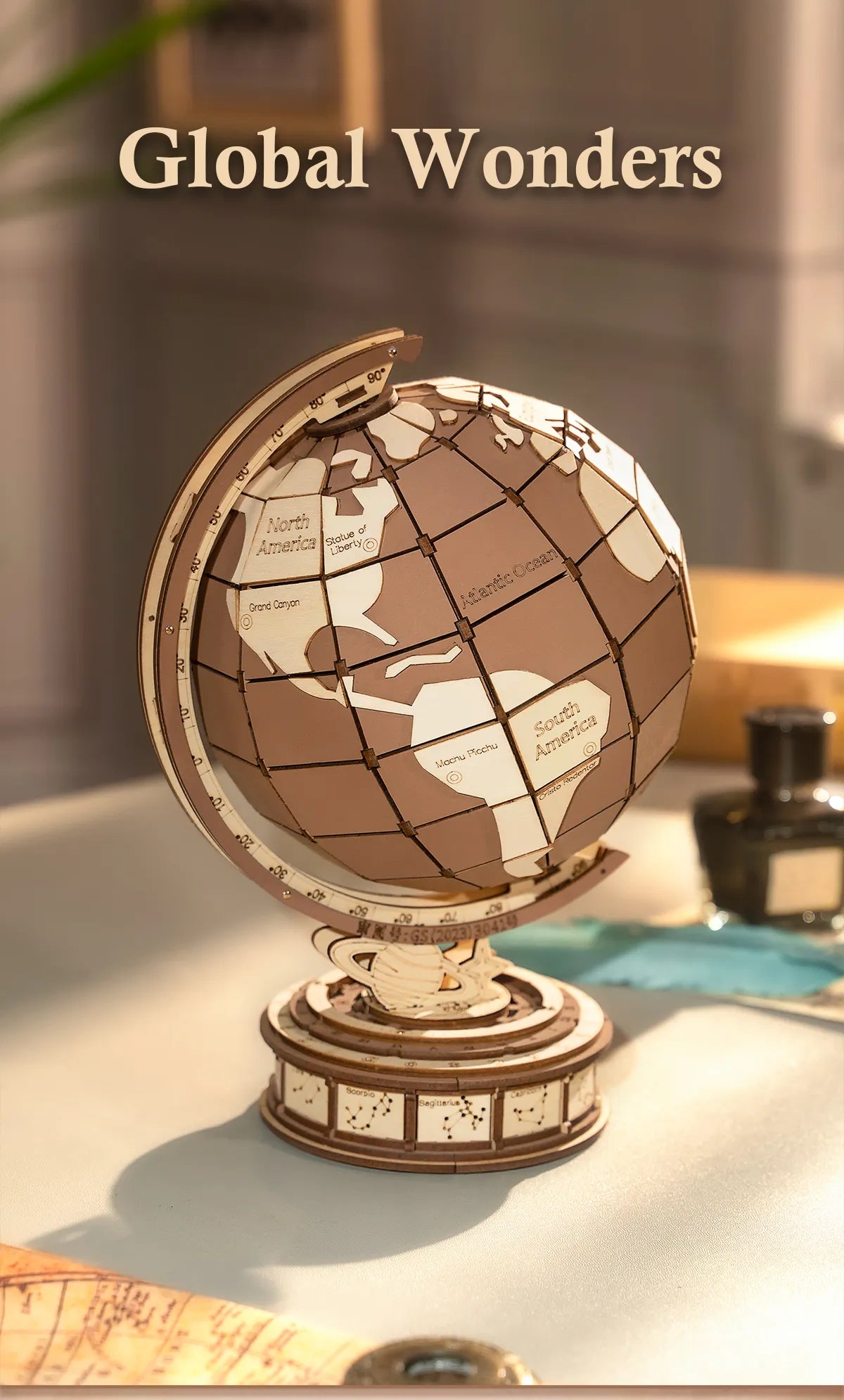 3D - Global Wonders (Wood)