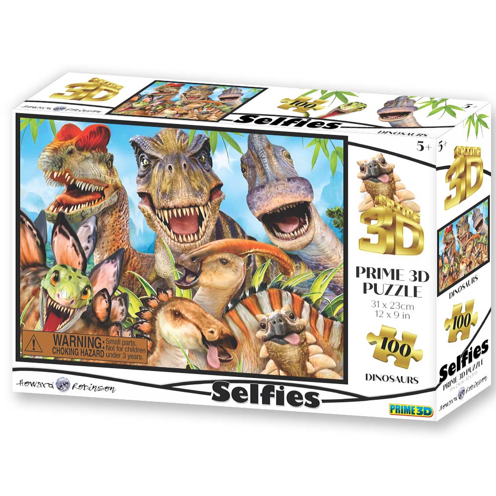 Dinosaur Selfie, Howard Robinson (3D Puzzle) (100pcs)