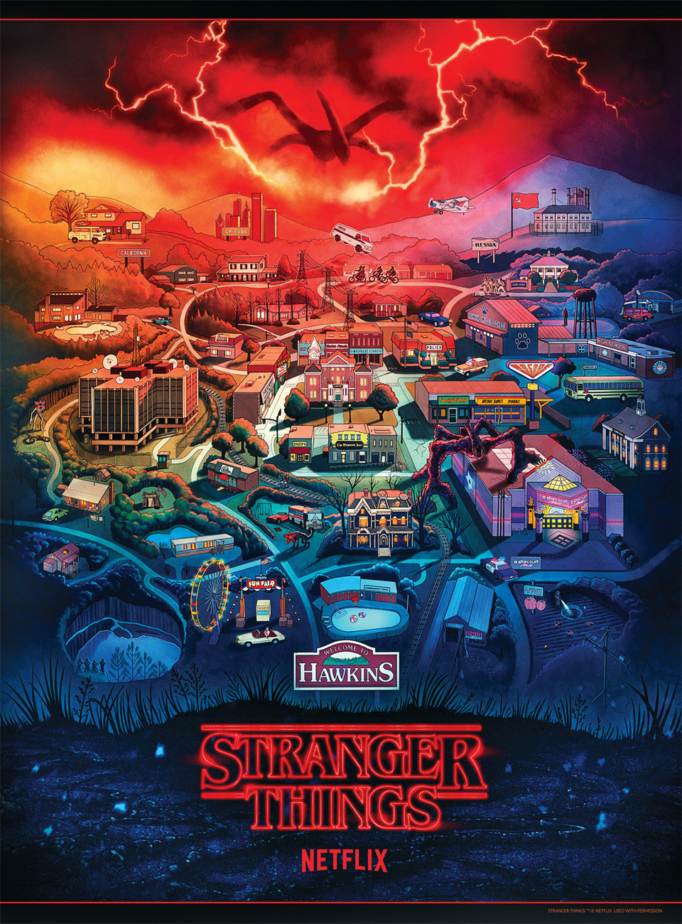 Stranger Things: Hawkins (1000pcs)
