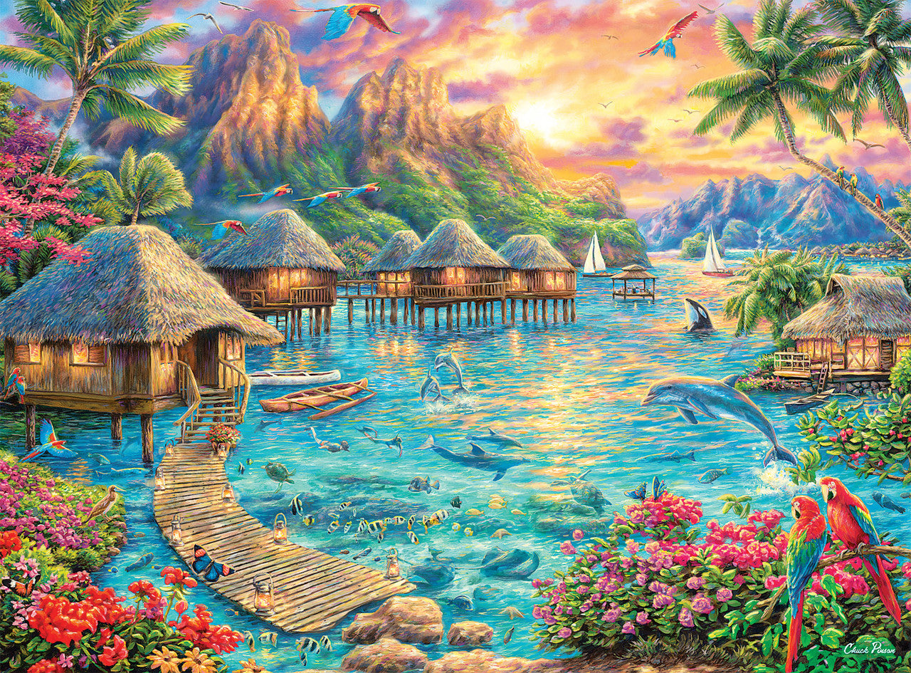 DMG Oasis tropicale, Chuck Pinson (1000 pièces) (BOÎTE ABÎMÉE)