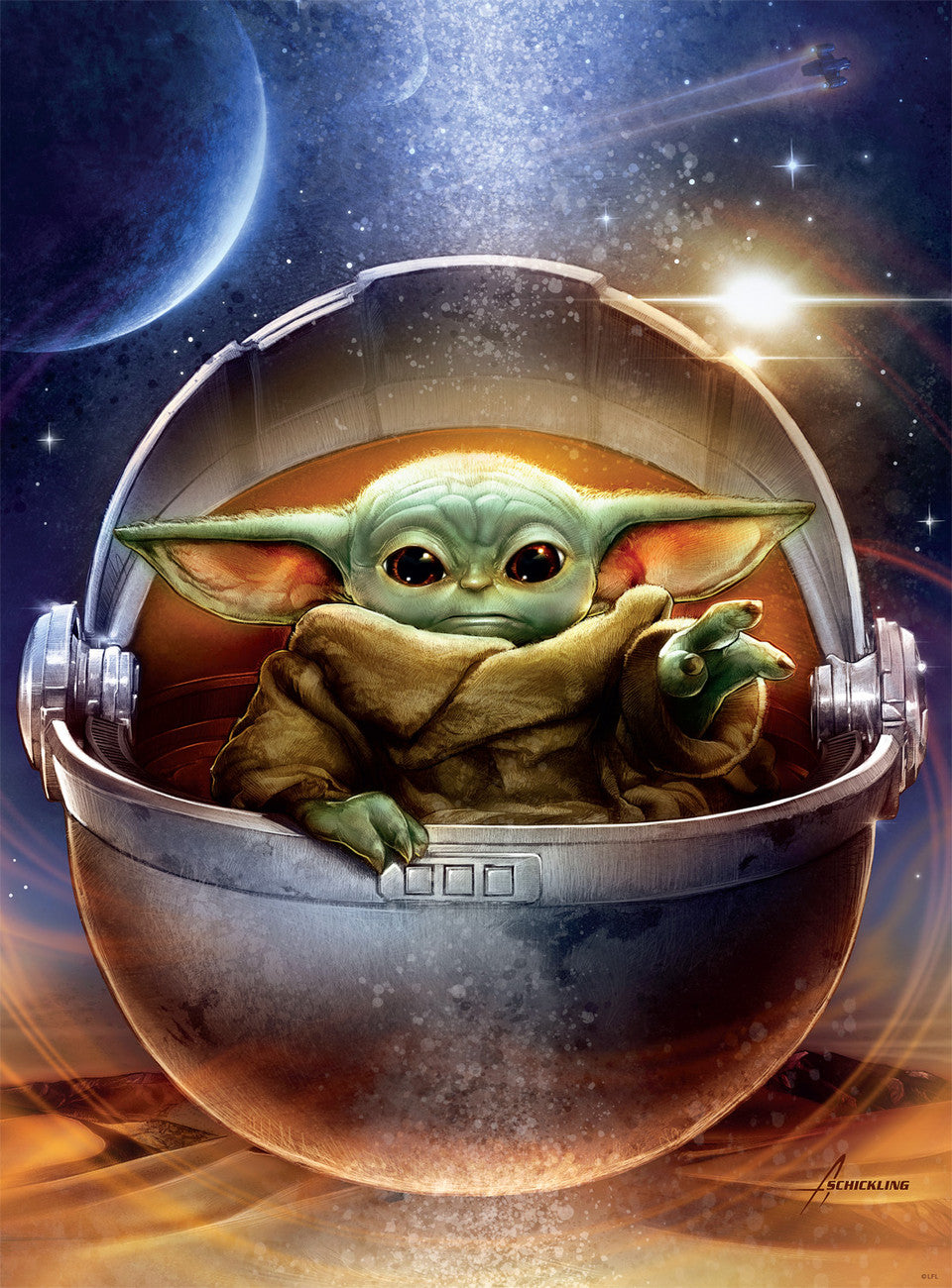 DMG Star Wars™ Fine Art Collection - Galactic Child (1000pcs) (DAMAGED BOX)