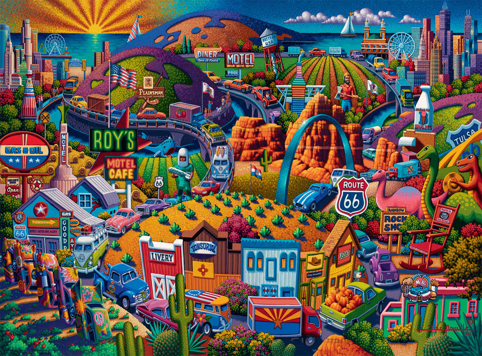 Get Your kicks on Route 66, Dowdle (1000pcs)