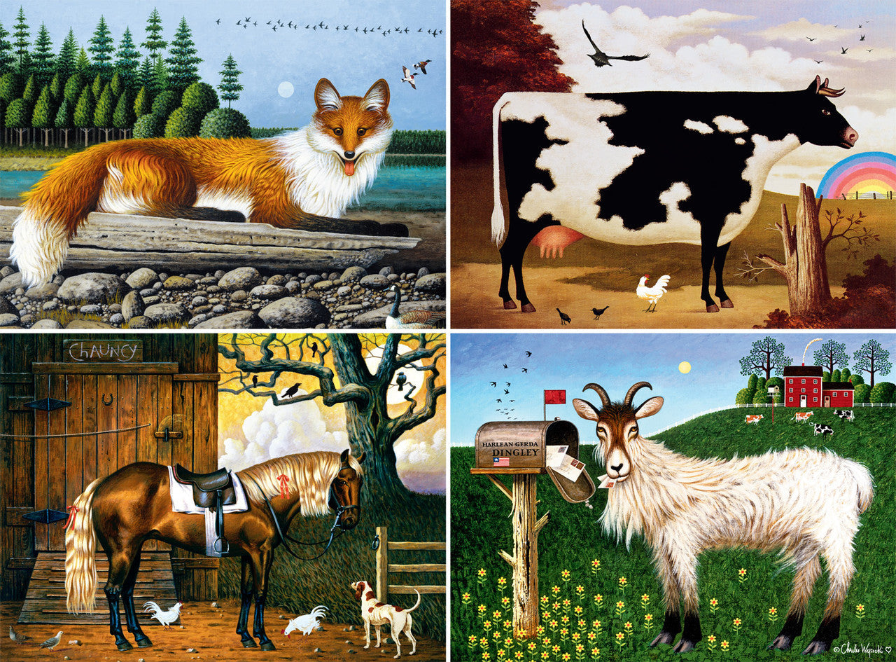 DMG Animal Collage, Charles Wysocki (1000pcs) (DAMAGED BOX)