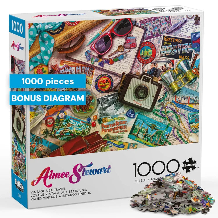 Vintage USA Travel, Aimee Stewart (1000pcs)
