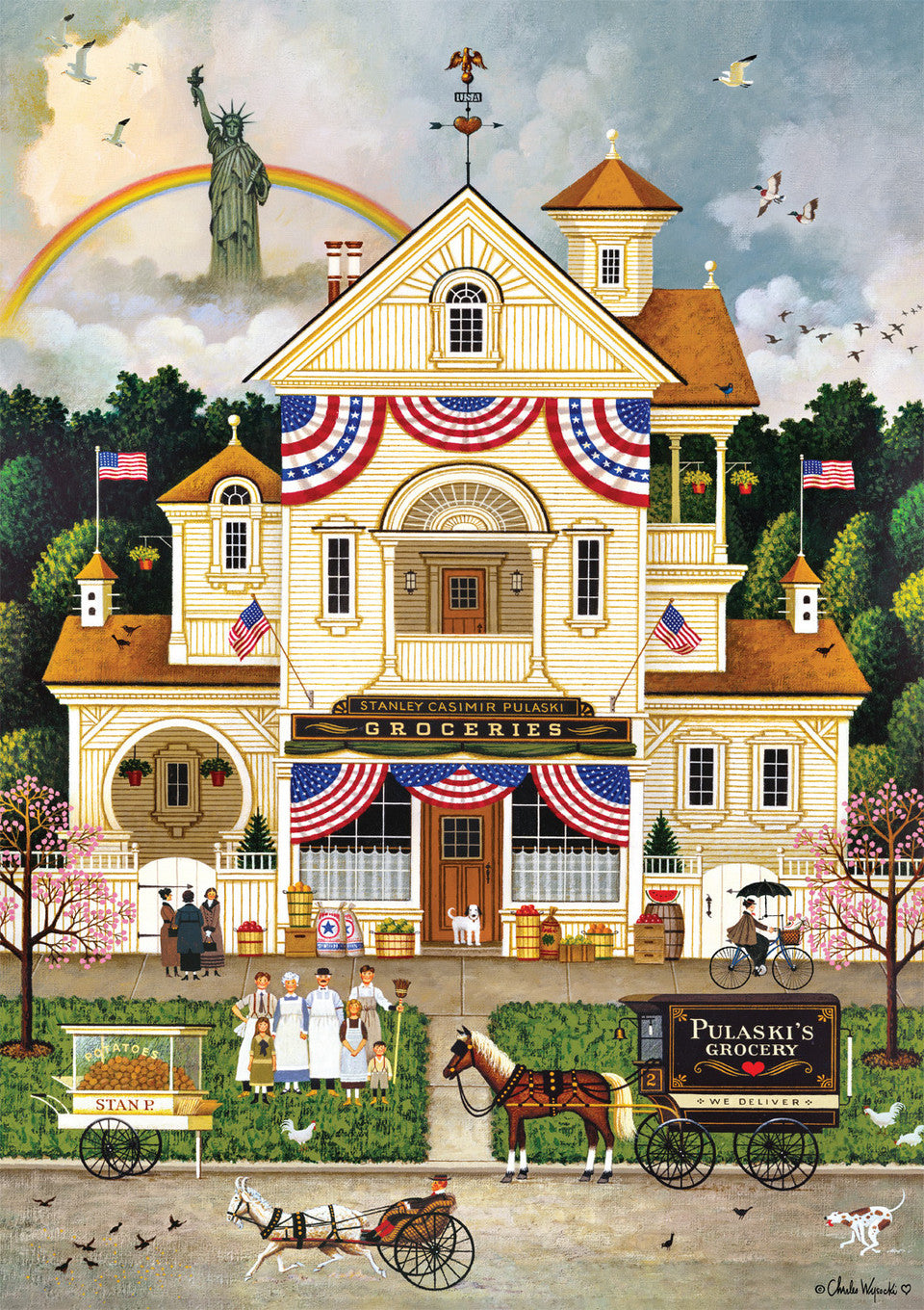 Le Jour de l'indépendance de Lady Liberty, Charles Wysocki (500pcs)