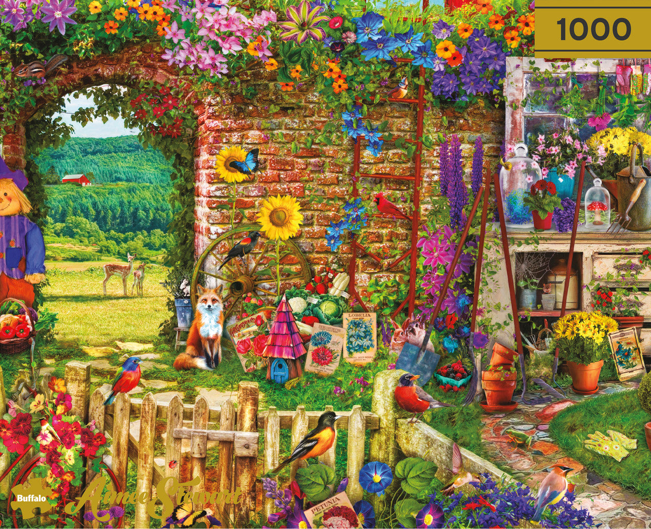 Gold - Garden Gate, Aimee Stewart (1000pcs)