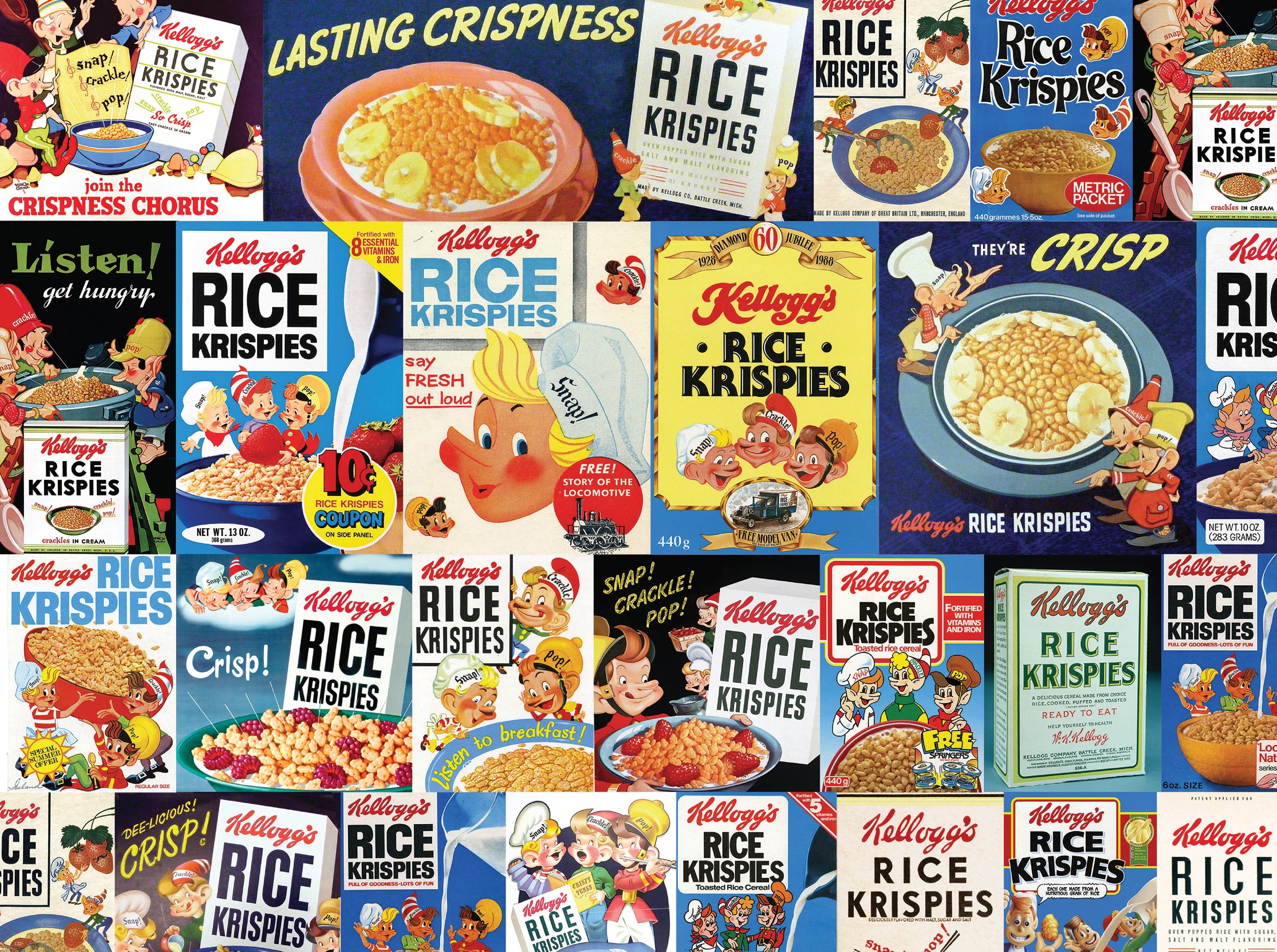 PFG Vintage Kellogg's - Snap, Crackle & Pop (1000pcs) (Usage/Used - PUZZLES FOR GOOD)