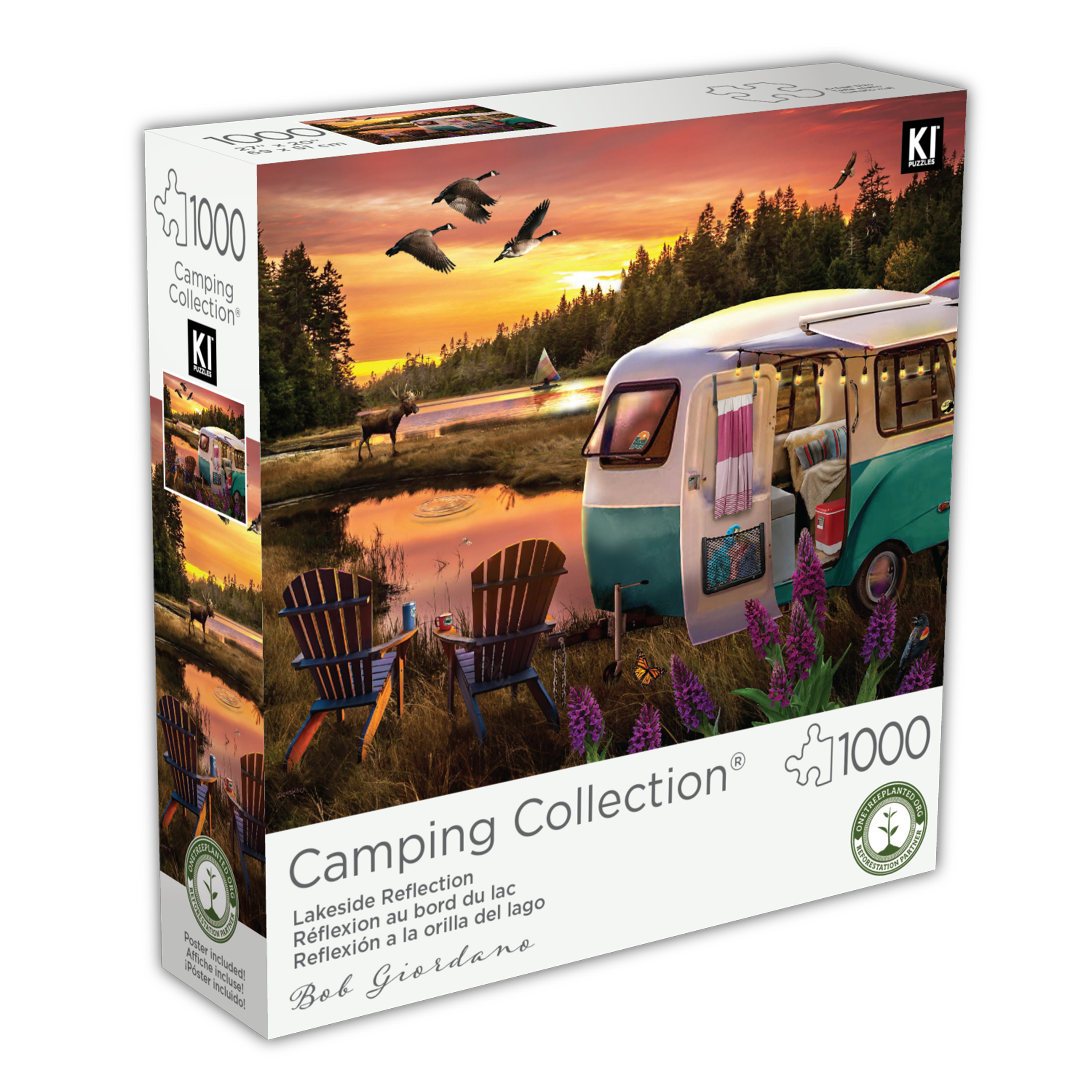 Camping Collection - Lakeside Reflection, Bob Giordano (1000pcs)