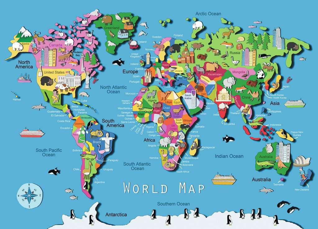 Ravensburger World Map (60pcs)