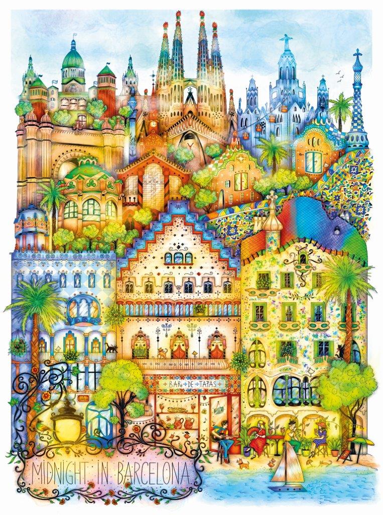 Cities at Midnight - Barcelona, Madalina Tantareanu (1000pcs)