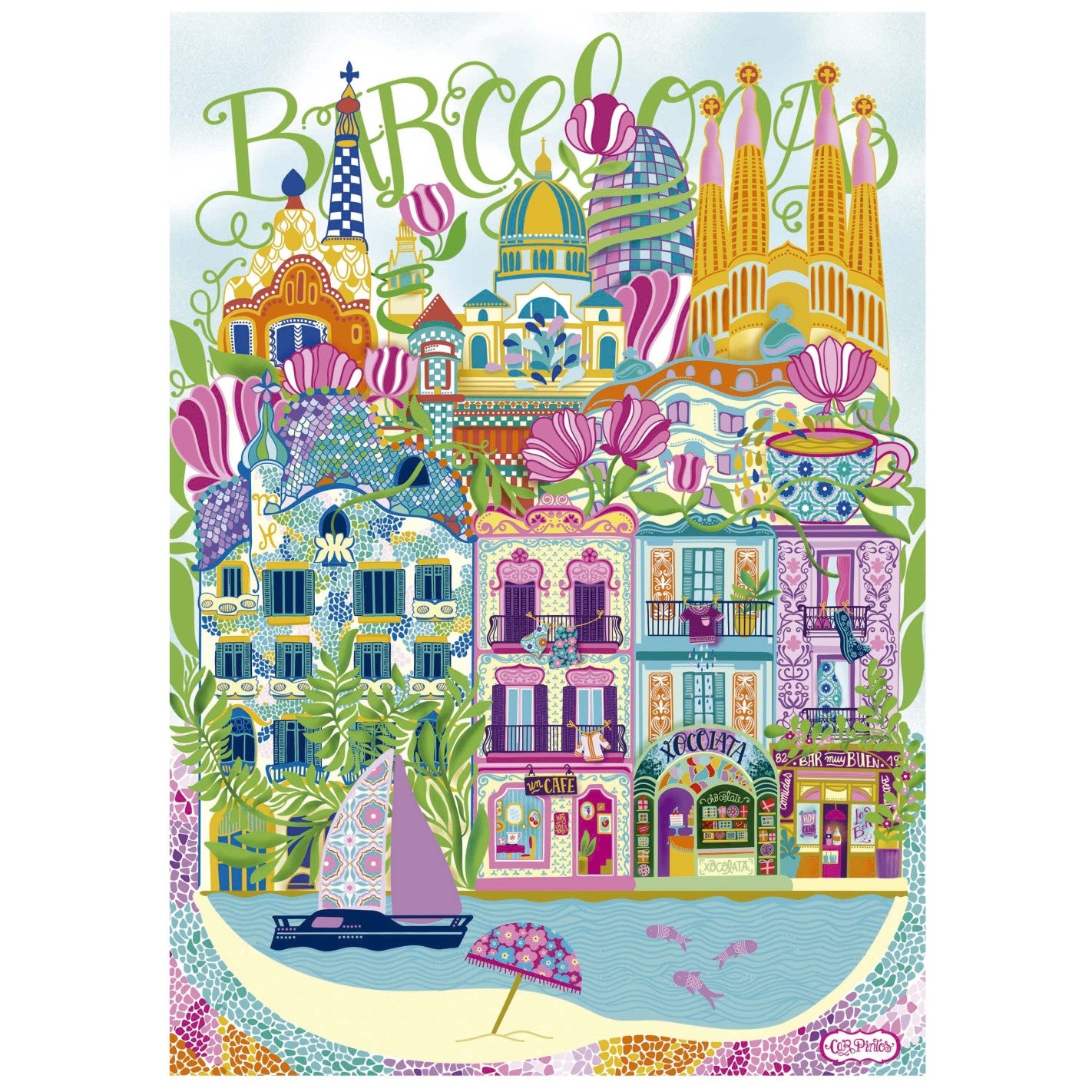 Wonderlust - Barcelona - Car Pintos (1000pcs)