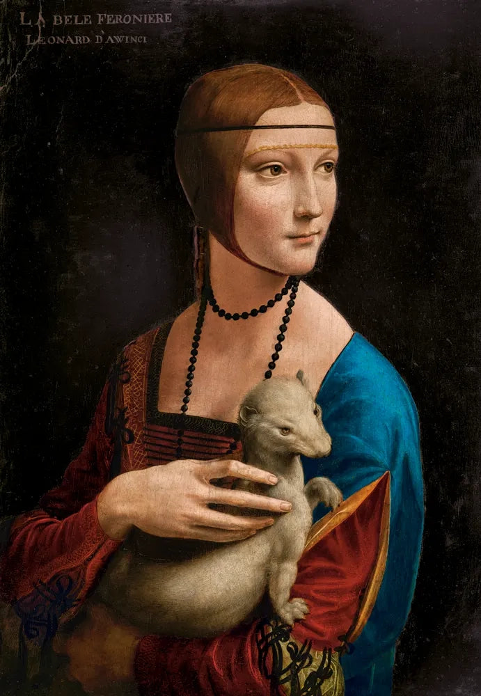 Collection d'art - Lady with the ermine, Leonardo da Vinci (1000pcs)