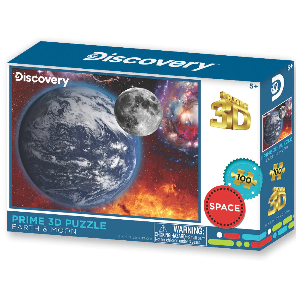 Discovery - Earth & Moon (3D Puzzle) (100pcs)