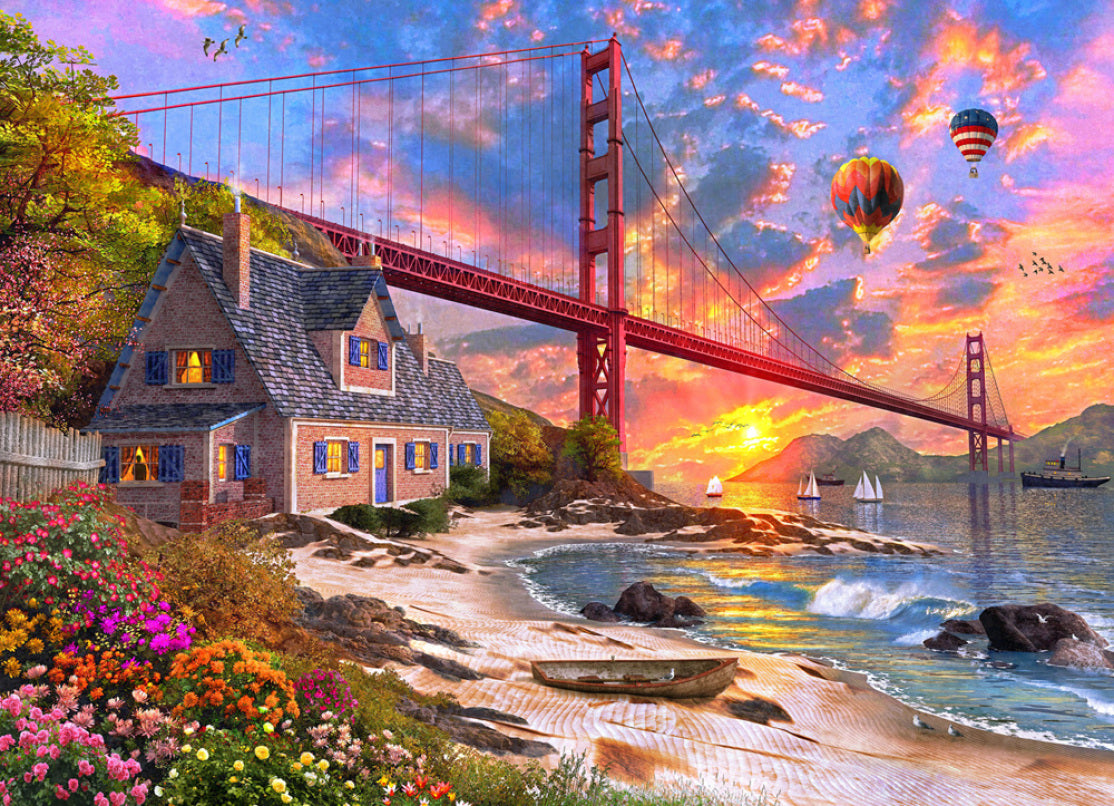PFG Golden Gate Sunset, Dominic Davison (utilisation / utilisée - puzzles pour de bon)