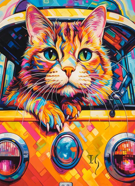 Voyage de bus pour chats (1000pcs)