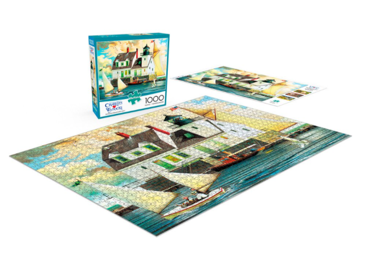PFG Rockland Breakwater Light,  Charles Wysocki (1000pcs) (Usage/Used - PUZZLES FOR GOOD)