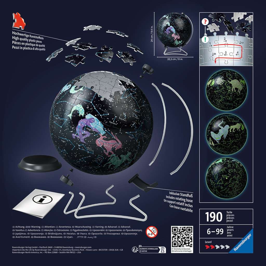 Ravensburger Star Globe (Glow-in-the Dark) (Puzzle 3D) (180pcs)