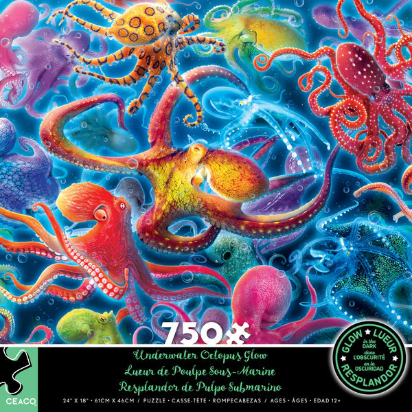 Octopus sous-marin, Eduard (750pcs) (Glow-in-the-Dark)