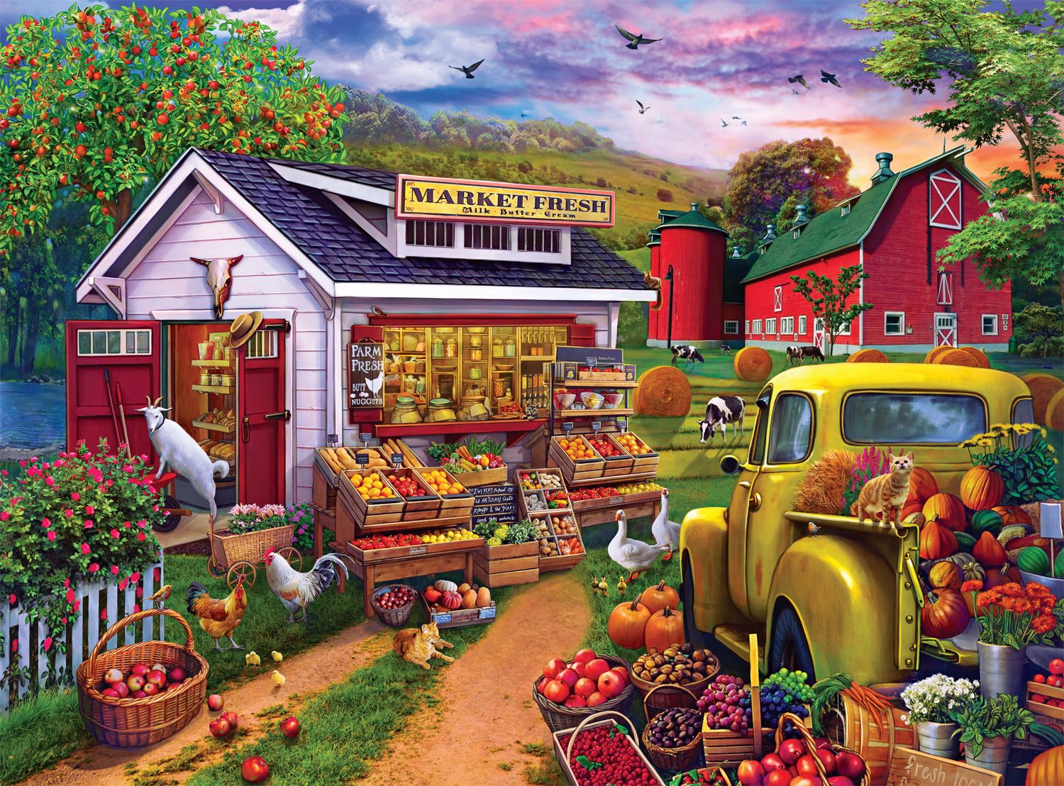 PFG Country Life: Morning Farmers Market (Utilisation / Utilisé - Puzzles pour de bon)