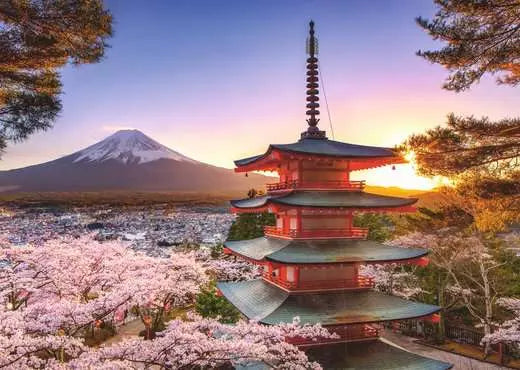 Ravensburger Mount Fuji Cherry Blossom View (1000pcs)