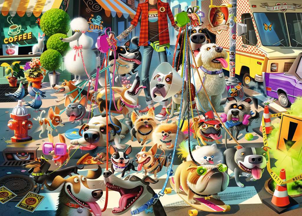 DMG Ravensburger The Dog Walker, Dean MacAdam (1000pcs) (NEW BOX SIZE) (DAMAGED BOX)