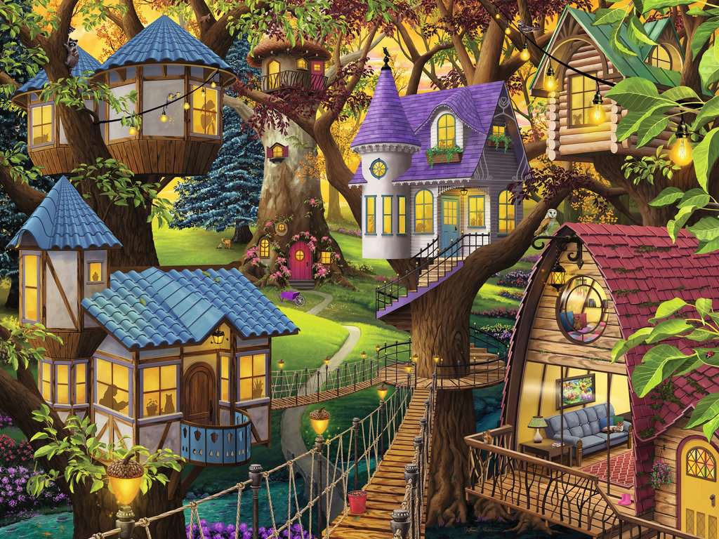Ravensburger Twilight in the Treetops, Nathanael Mortensen  (1500pcs)