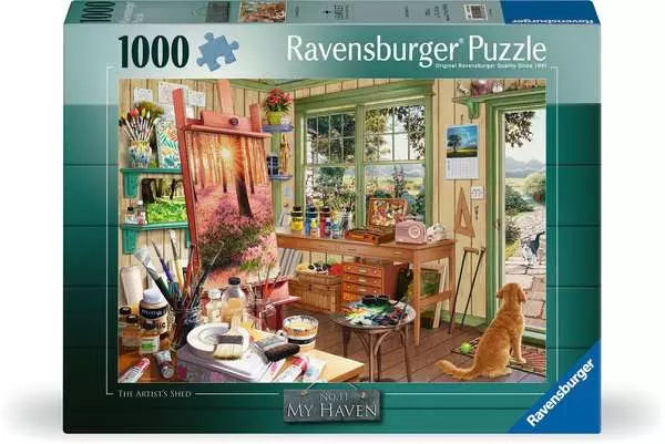 Ravensburger My Haven #11 - Artist's Shed, Steve Read (1000pcs)