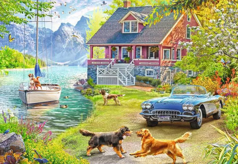 DMG Ravensburger Summer Lake House, Angelo Bonito (200 XL pcs) (DAMAGED BOX)