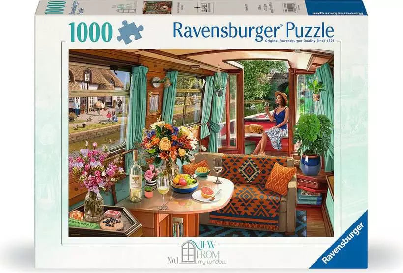 Ravensburger View From My Window - No.1 Canal Boat, Steve Read (1000pcs)