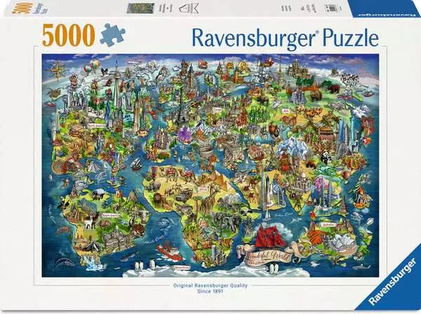 Ravensburger Illustrated World Map (5000pcs)