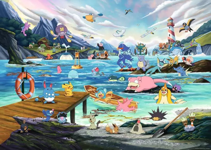 Ravensburger Pokemon - Vaporeon and Temperate Marine (1000pcs)