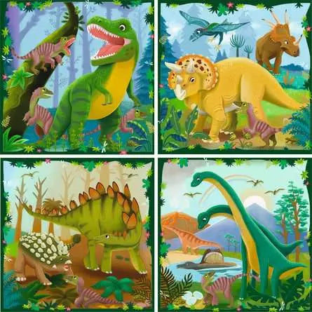 Ravensburger Puzzle Up! Dinosaurs (25/36/42/54pcs)
