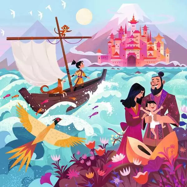 Ravensburger Tales Around the World - Momotarō, the Peach Boy (64pcs)