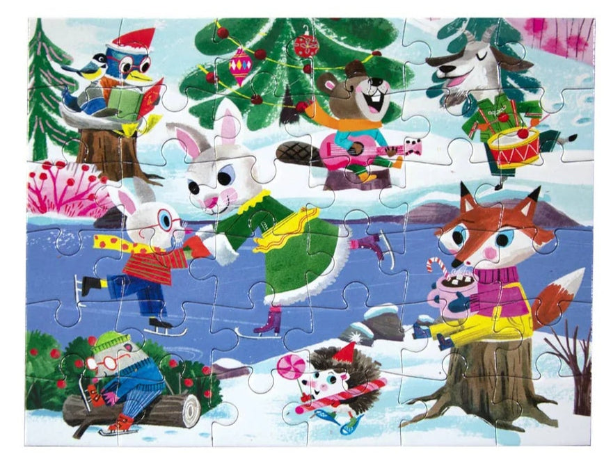 Mini - Woodland Holiday - Skating (36pcs)