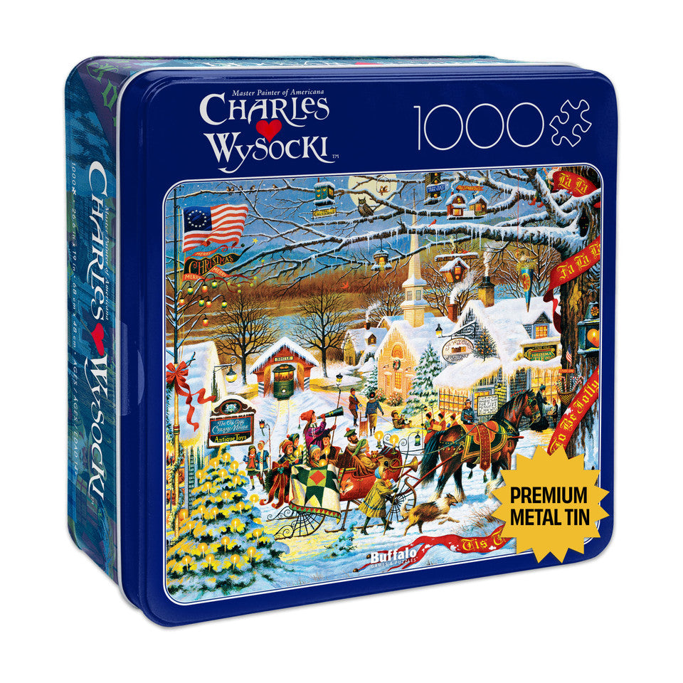 Collector Tin - Small Town Christmas, Charles Wysocki (1000pcs)