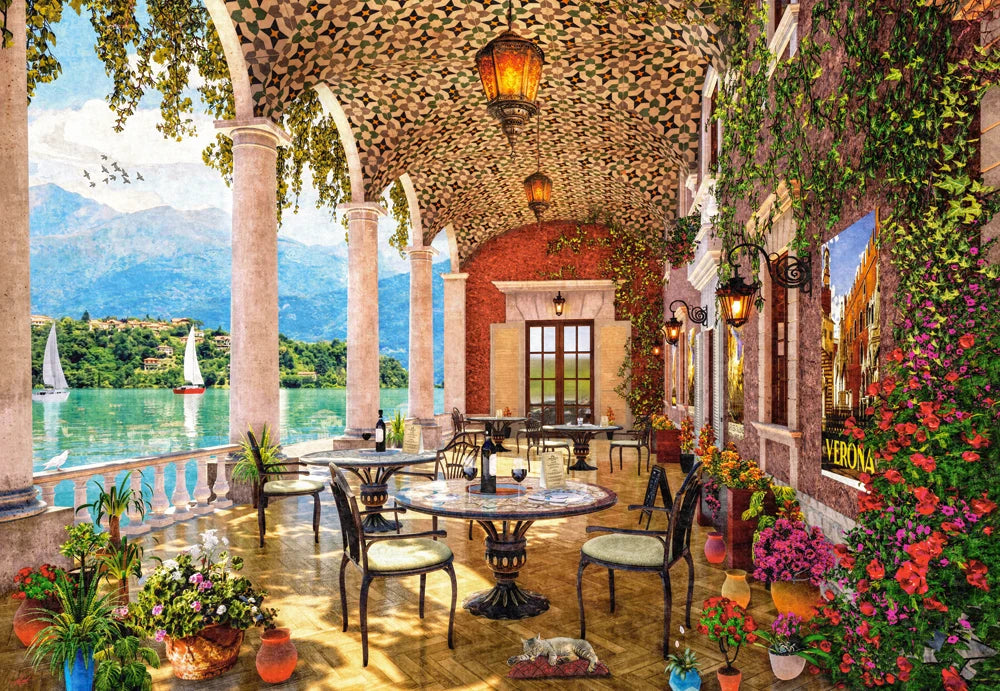 PFG Terrasse du Lac (1500 pièces) (État/Occasion - PUZZLES FOR GOOD)