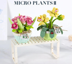 LOZ Micro Plants II - Orchidée Tulipe de Printemps (409 pièces)