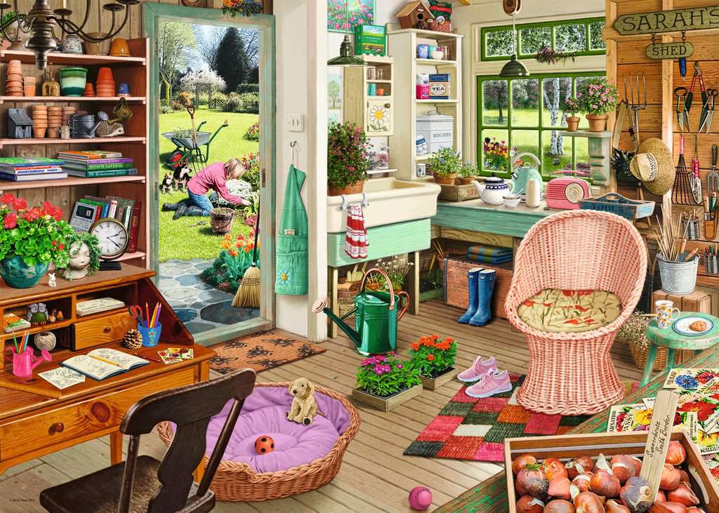 DMG Ravensburger My Haven #8 - The Garden Shed (1000pcs) (DAMAGED BOX)