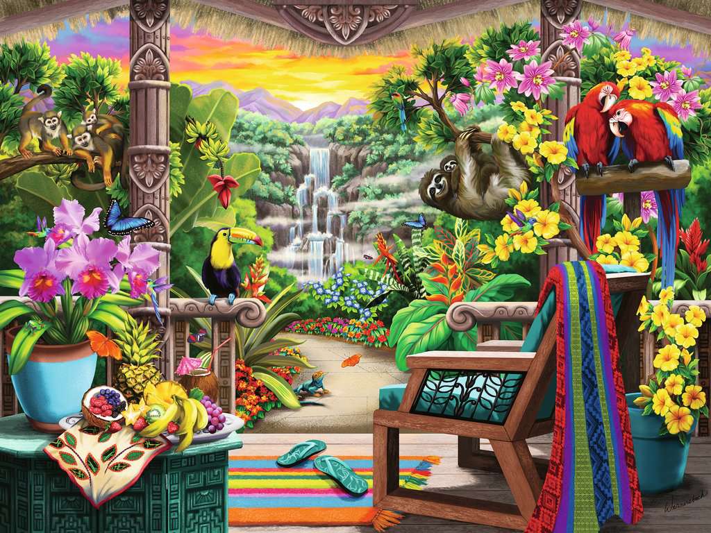 DMG Ravensburger Tropical Retreat (750pcs) (boîte très endommagée)